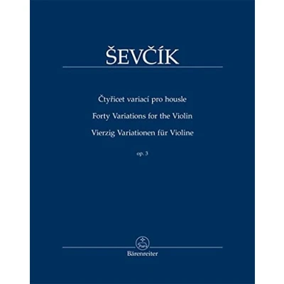 Abbildung von Vierzig Variationen für Violine op. 3. Spielpartitur(en)
