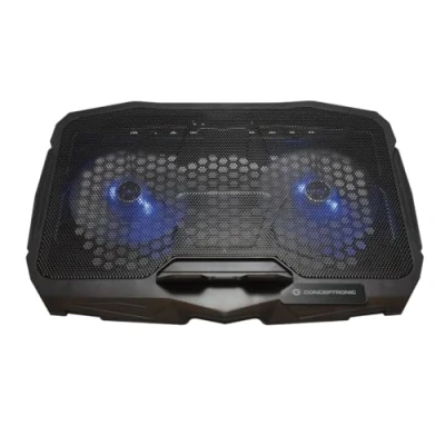 Abbildung von Conceptronic THANA07B Notebook Kühlpad, 2 Fan Cooling Pad 43,2 cm (17 Zoll) Schwarz