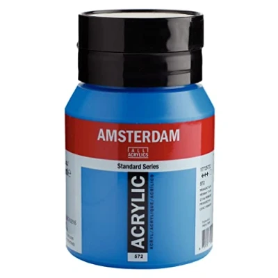Abbildung von Amsterdam Standard Serie Acrylglas 500 ml Primär Cyan 572