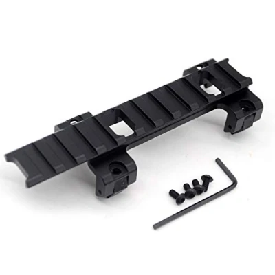 Abbildung von TRIROCK 20 mm Picatinny Weaver Schiene Erweiterung Scope Mount Adapter Klaue mit 11 Slots für MP5 GSG5 G3 Rail Bracket Clip