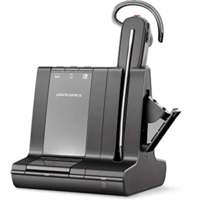 Abbildung von Plantronics DECT Mono Headset &#039;Savi W8245&#039; konvertibel, mit Basisstation, Überkopfbügel + Nackenbügel und Ohrhaken, SoundGuard Batterieladefach, Schwarz