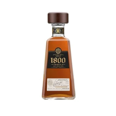 Abbildung von 1800 Tequila Añejo 38% vol. (1 x 0,7l) Premium aus Mexiko Hergestellt 100% blauer Weber Agave Gereift in Fässern amerikanischer und französischer Eiche 700 ml (1er Pack)