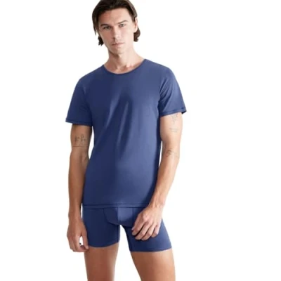 Abbildung von Sloggi EVER EASE Oneck Unterhemd/shirt Dark blue, Herren, Größe: Medium, blue