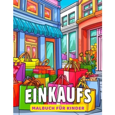 Abbildung von Einkaufs Malbuch für Kinder: 30 Illustrationen zeigen eine lustige Aktivität, die alle Altersgruppen geeignet ist. Perfekt Scherz , Weihnachts Stressabbau und Wichtelgeschenke.