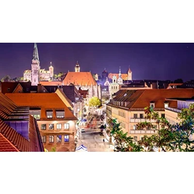 Abbildung von Haeran River Deutschland Nürnberg City Street Diy 5D Diamond Painting By Number Unique Kits Home Wall Decor Crystal Strass