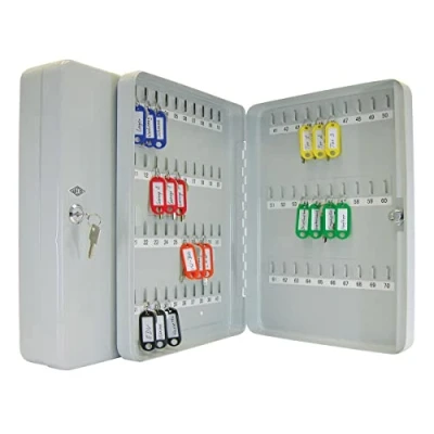 Abbildung von WEDO Klebeband Schlüsselschrank für 70 Schlüssel, lichtgrau