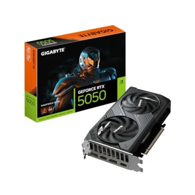 Abbildung von GIGABYTE GeForce RTX 5050 8GB Windforce OC Grafikkarte GDDR6, 2x HDMI, DP