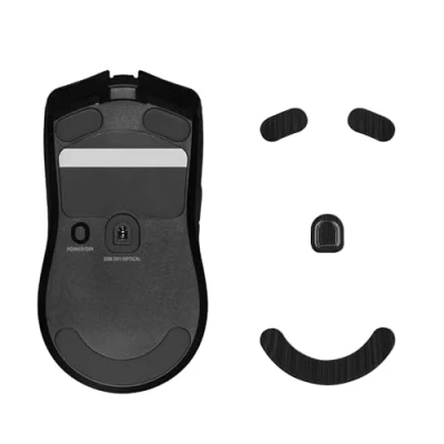 Abbildung von kwmobile Aufbewahrungstasche Mouse Feet Sticker für Razer Viper V2 Pro (1 tlg), Ersatz Glider Mausfüße passgenau Glides in Schwarz