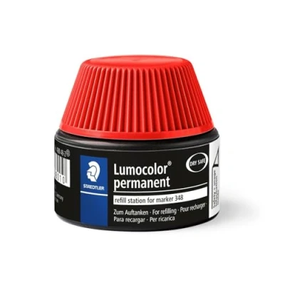 Abbildung von STAEDTLER 488 48 Lumocolor duo permanent marker Nachfüllstation für 342/348, rot