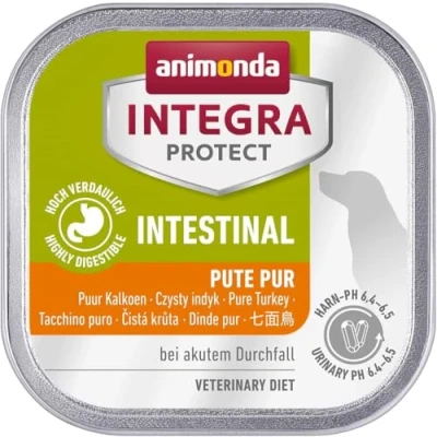 Abbildung von animonda INTEGRA PROTECT Hundefutter nass Intestinal Pute Pur (11 x 150 g), von Veterinären empfohlen bei Durchfall &amp; Erbrechen, Hochwertiges Diätalleinfutter für Hunde