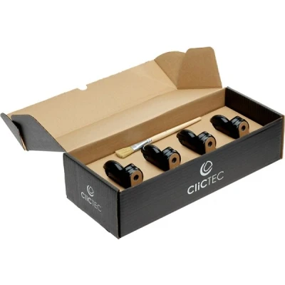 Abbildung von Efalock Clic Tec Rolle silber 4er Piccolo