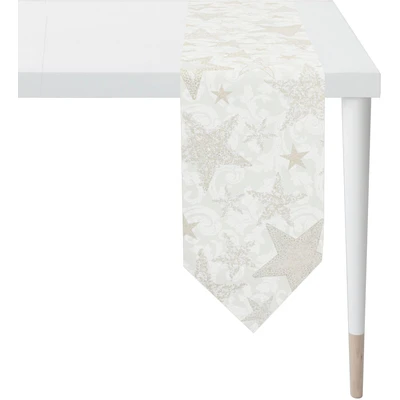 Abbildung von APELT Tischband &quot;4711 CHRISTMAS GLAM, Weihnachtsdeko, Weihnachten&quot;, (1 St.), Lurex Jacquardgewebe