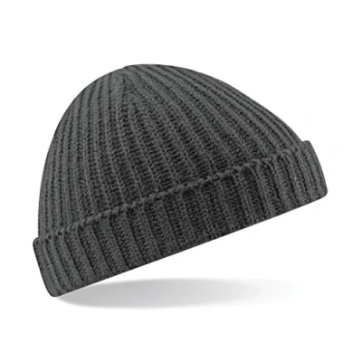 Abbildung von Beechfield Unisex Trawler Beanie Baskenmütze, Rauch, Einheitsgröße
