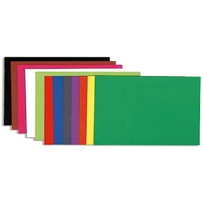 Abbildung von Exacompta 160001E 100er Pack Aktendeckel Flash DIN A4 aus extra starkem Recycling Karton farbig sortiert 10 Farben, perfekt für Büro und Homeoffice, lose Blattablage