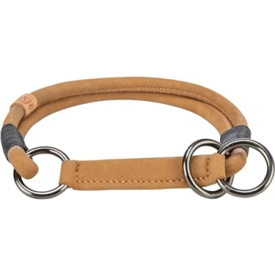 Abbildung von TRIXIE Zug Stopp Hundehalsband BE NORDIC aus Leder S M braun bequemes für kleine &amp; mittelgroße Hunde mit Zugbegrenzung robust elegant 17121