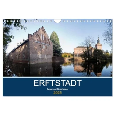Abbildung von ERFTSTADT Burgen und Bürgerhäuser (Wandkalender 2025 DIN A4 quer), CALVENDO Monatskalender