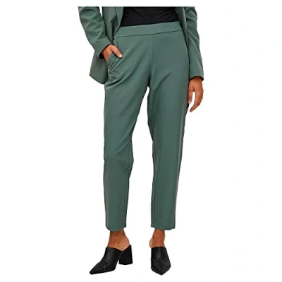 Abbildung von VILA Vicarrie Lowny Stoffhose, Damen, Größe: 42, Duck green