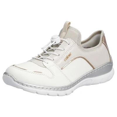 Abbildung von Rieker Slip On Sneaker Slipper, Schlupfschuh, Freizeitschuh mit Gummizug und Elastikeinstieg