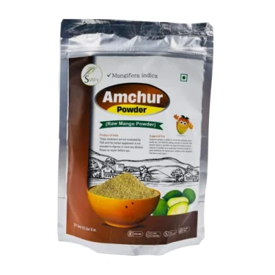 Abbildung von SVATV Amchur pulver (Amchoor) getrocknetes Mango für würzigen Geschmack ohne Konservierungsstoffe natürliche Würze indische Küche 227 g, 8 oz, halbe Pfund