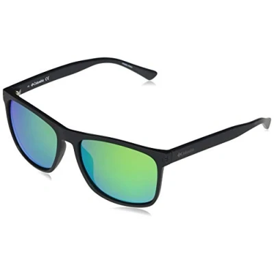 Abbildung von Columbia C550SP Boulder Ridge Sonnenbrille, Größe: One Size, Matte black green