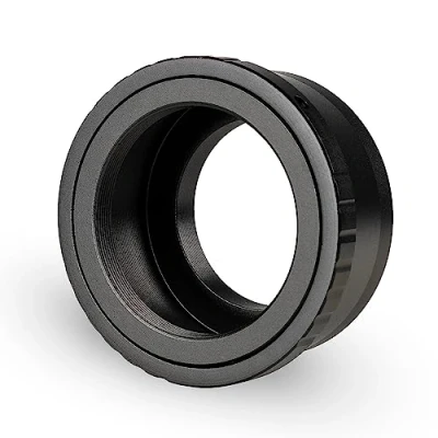 Abbildung von Walimex pro T2 Adapter für MFT Mount Adapterring mit manuellem Fokus, einfache Handhabung, Objektiv Anschlussring kompatibel Olympus Pen E PL1 PL3 PL7 und Panasonic Lumix DMC G70 GX80 etc.