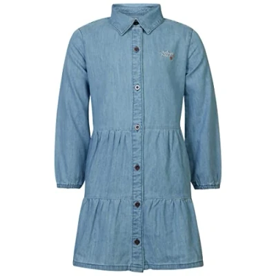 Abbildung von Noppies Kids Mädchen Girls Dress Poseyville Long Sleeve Kinderkleid, Light Blue P191, 122