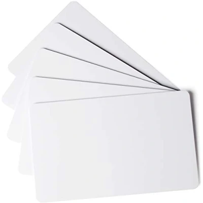 Abbildung von Durable Plastikkarten Duracard Light, bedruckbare Ausweiskarten, 100 Stück, weiß, 891402