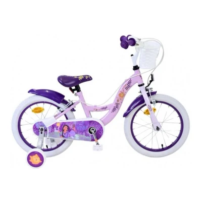 Abbildung von Volare Kinderfahrrad Disney Wish, lila, 16 Zoll, (1 tlg), abnehmbare Seitenräder, höhenverstellbarer Sattel und Lenker, Mädchen