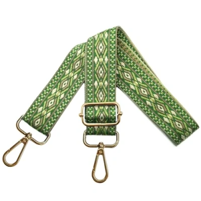Abbildung von Verstellbarer Schultergurt für Taschen Damen Tragegurt, Taschengurte zum Wechseln, Taschengurt Breit 3.8cm mit Gold Karabiner, Schulterriemen Schultertasche Handtaschen, Grün, N47