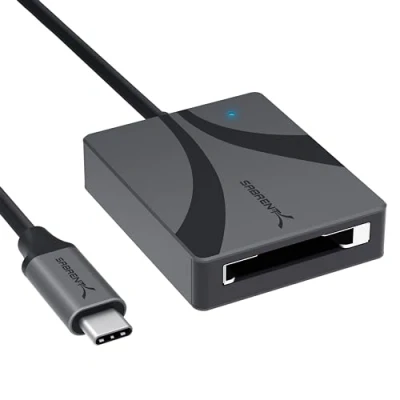 Abbildung von SABRENT CFexpress typ B Kartenleser, USB C 3.2x2 auf cf Express speicherkartenleser, überträgt 950MBps Externe Kartenlesegeräte, Kartenadapter für Fotografen, Videofilmer (CR CFXB)