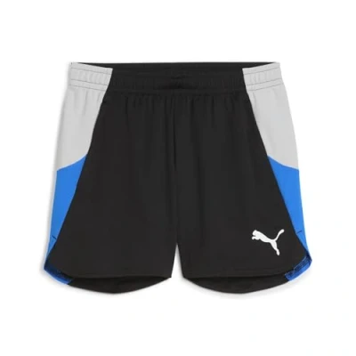 Abbildung von Puma individualBLAZE Fußballshorts Damen Black/Cool Light Gray/Racing Blue Größe: L