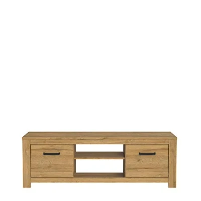 Abbildung von FORTE Havanna TV Unterschrank mit 2 Türen, Holzwerkstoff, Alteiche, 54 x 161 42 cm