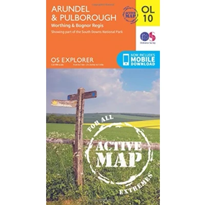 Abbildung von Arundel &amp; Pulborough, Worthing Bognor Regis (OS Explorer Map Active)