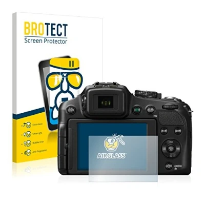 Abbildung von BROTECT Schutzglas für Panasonic Lumix DMC FZ200 Schutzfolie Panzer Folie Glas [Extrem Kratzfest 9H, Anti Fingerprint, Ultra Transparent]