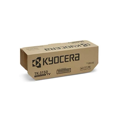 Abbildung von Kyocera TK 3150 Toner Schwarz. Original Tonerkartusche 1T02NX0NL0. Drucker kompatibel für ECOSYS M3040idn, M3540idn. bis zu 14500 Seiten