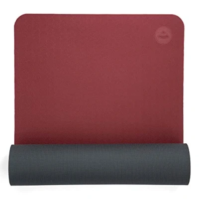 Abbildung von TPE Yogamatte LOTUS PRO dunkelrot/anthrazit