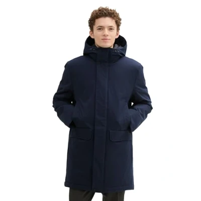 Abbildung von TOM Tailor Denim MIT Kapuze Wintermantel, Herren, Größe: XXL, Sky captain blue