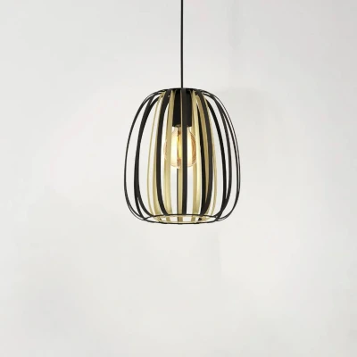 Abbildung von Eglo 99665 Hängeleuchte ENCINITOS schwarz, gold H:110 Ø:25,5cm dimmbar