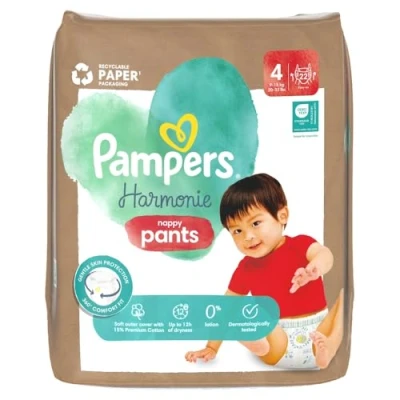 Abbildung von Pampers Harmonie Pants, Windeln, Größe 4, 9 15 kg, 22 Stück