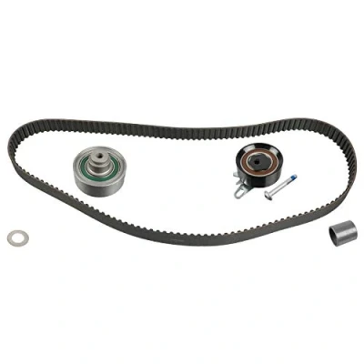 Abbildung von FEBI BILSTEIN 34124 Zahnriemensatz 141 mit Schraube inkl. Spannrolle, Führungsrollen VOLKSWAGEN: Crafter 30 35 Bus, 50 Kastenwagen
