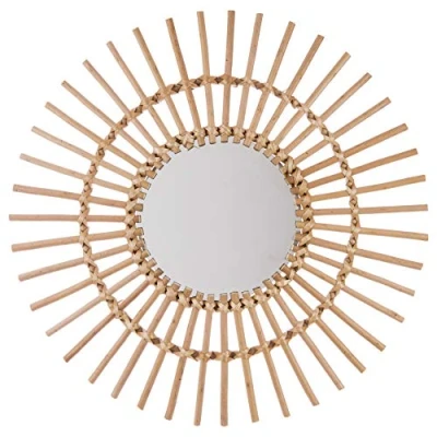 Abbildung von UNIVERS DECOR Spiegel Rattan Sonne Atmosphera, Miroir Rotin Bois, 58 cm