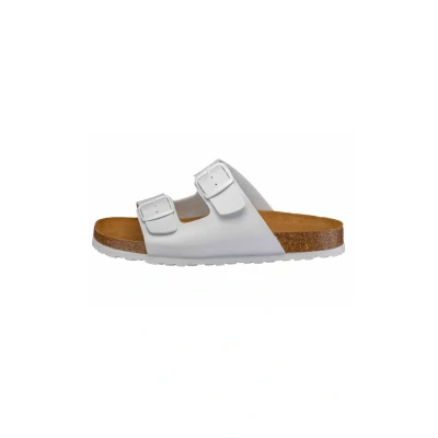 Abbildung von LICO Bioline Pantolette flach, Herren, Größe: 42, Weiss Schuhe