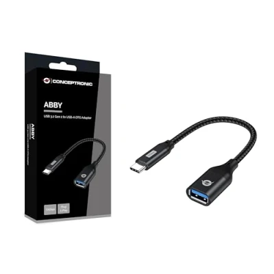 Abbildung von CONCEPTRONIC ABBY18B USB C auf A OTG Adapter, 10 Gbit/s, 3.2 Gen 2