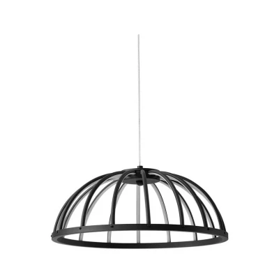 Abbildung von Lucande LED Hängeleuchte Attea, schwarz, Ø 40 cm, Aluminium