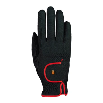 Abbildung von Roeckl Handschuhe Lona Roeck Grip Lining Schwarz/Rot 6,5