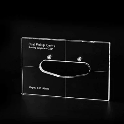 Abbildung von Musiclily Pro CNC Accurate Acryl Single Coil Pickup Routing Vorlagen für Standard Strat Gitarre Korpus