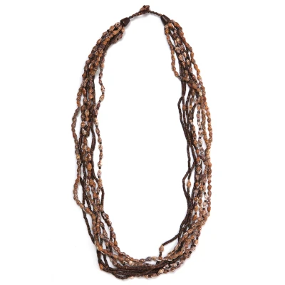 Abbildung von COLLEZIONE ALESSANDRO Lange Kette &quot;Larina&quot;, mit vielen kleinen Muscheln