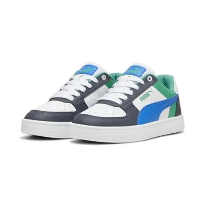 Abbildung von Puma Caven 2.0 Block JR Unisex Sneaker low für Kinder, Größe: 36, White hyperlink blue galactic gray Schuhe