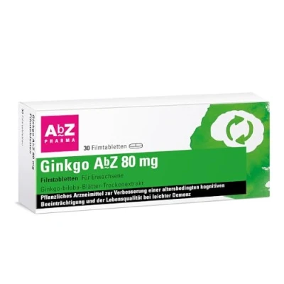 Abbildung von Ginkgo AbZ 80 mg Filmtabletten 30 St