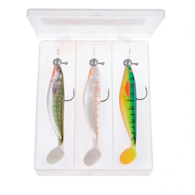 Abbildung von Balzer Shirasu MK Booster Box Perch/Zander 4 Gummifisch